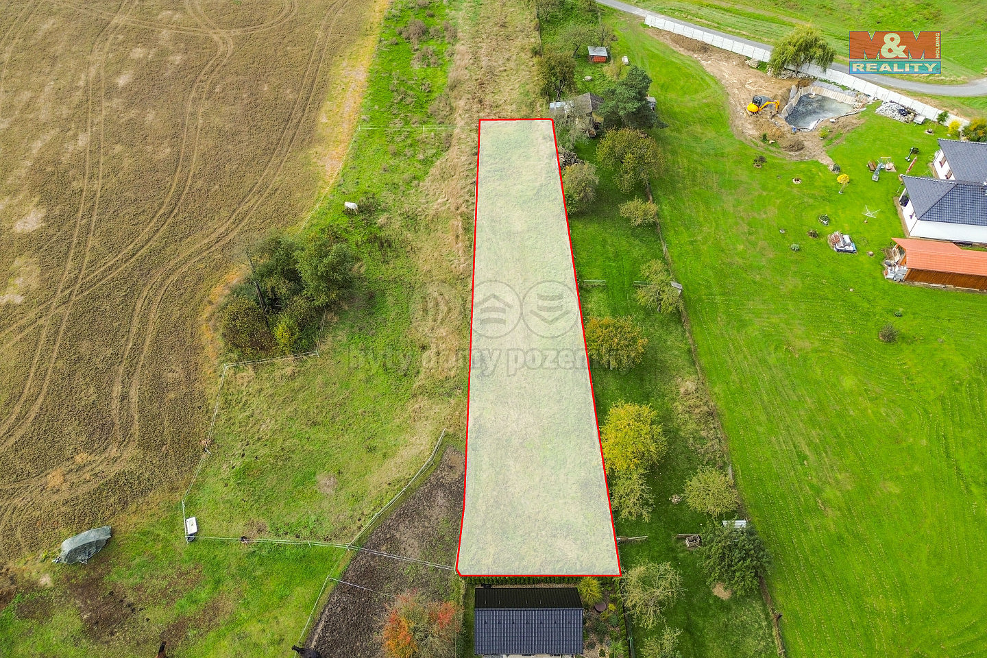 Prodej stavebního pozemku 942 m²